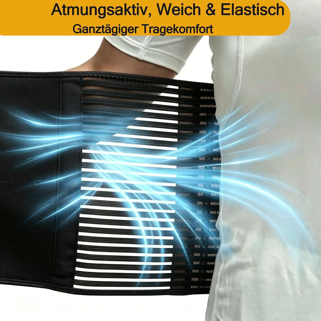 Waist Trainer Damen Herren zum abnehmen, Bauchweggurtel Schwitzgurtel, Bauch Sport Gürtel, Rückenstü