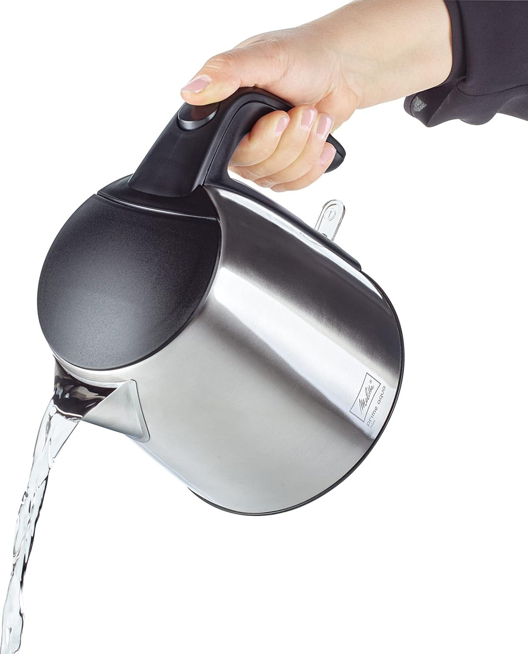 Wasserkocher - MELITTA - Prime Aqua mini, Edelstahl, 1,0 L, 2200 W, handliche Grösse, 1018-07 Edelst