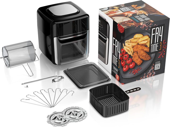 Arendo - Heissluftfritteuse XXL mit LED Touchscreen 12 Liter - Grill - Dörrautomat - Backofen - Air