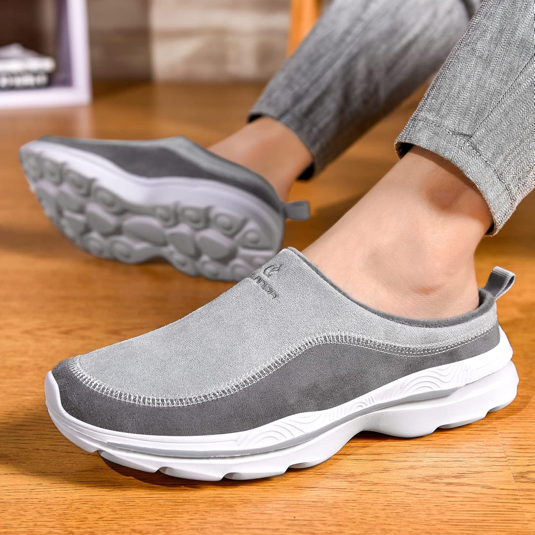 Damen Herren Clogs Hausschuhe Herbst rutschfest Pantoletten Verdicken Warm Walking Schuhe Bequem Gar