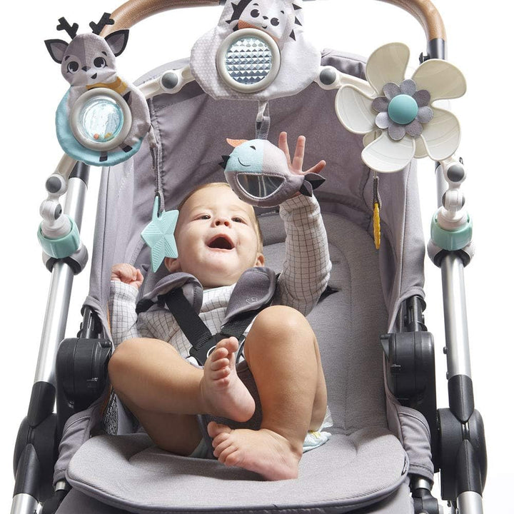 Tiny Love Sunny Stroll Spielbogen mit interaktivem Rasselspielzeug, nutzbar ab 0 M +, mit flexiblen