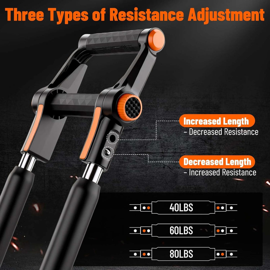 Twister Armtrainer, 3-in-1 Brusttrainer für Männer mit 40-120 lbs/18-55 kg einstellbarem Widerstand