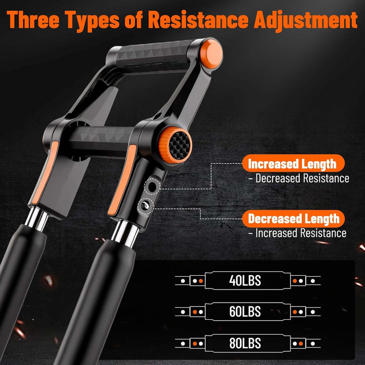 Twister Armtrainer, 3-in-1 Brusttrainer für Männer mit 40-120 lbs/18-55 kg einstellbarem Widerstand