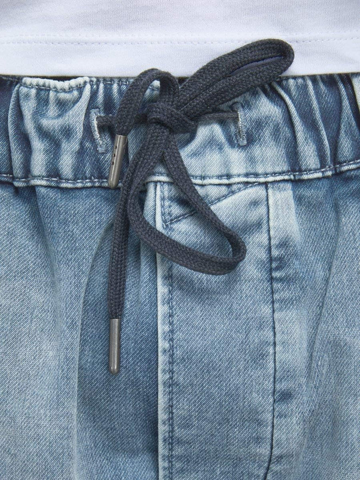 JACK & JONES Male Jeansshorts Rick Dash GE 123 Indigo Knit SBlue Denim