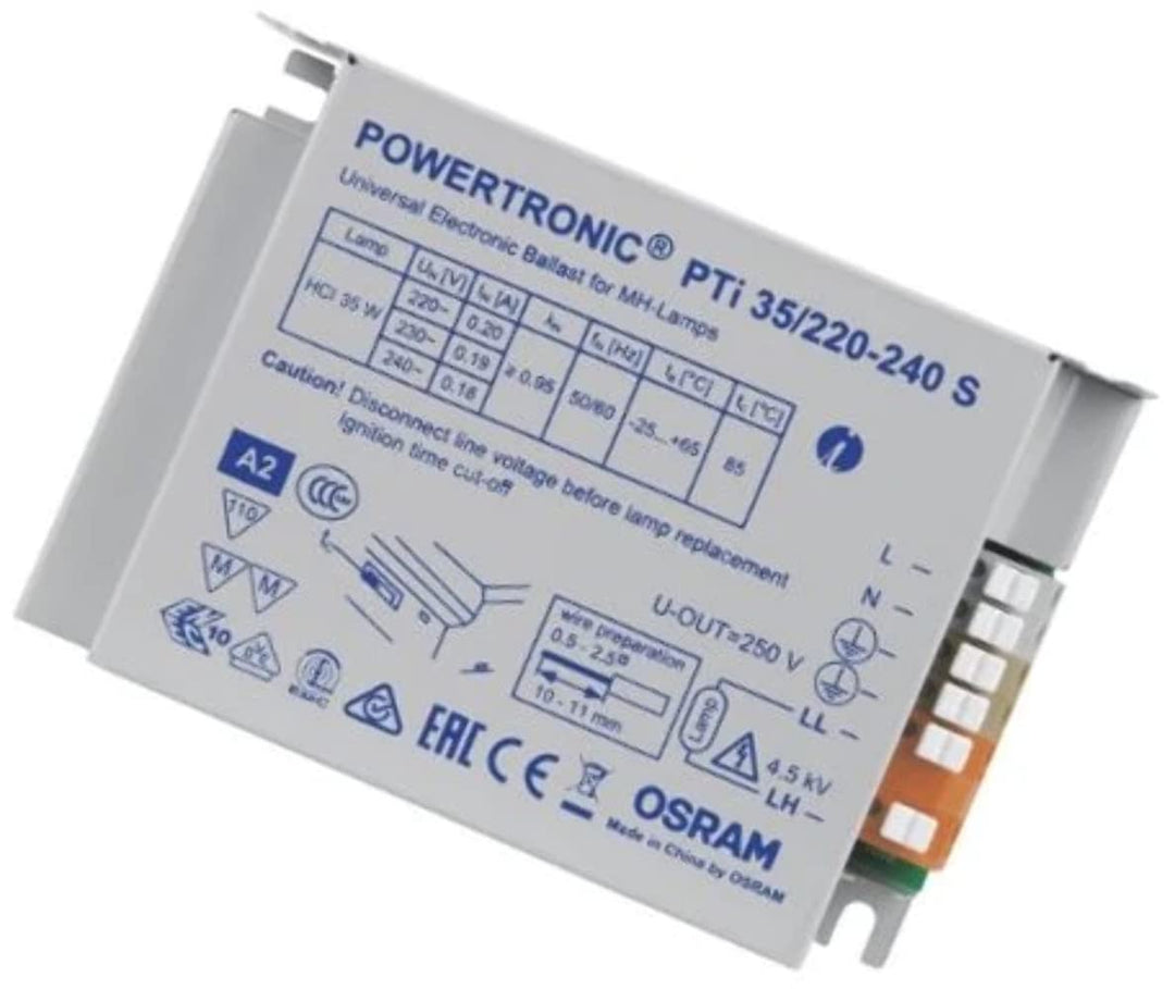 Osram EVG Vorschaltgerät PTi 35 Watt 220-240 Volt Einbaugerät S für CDM / HCI / HQI