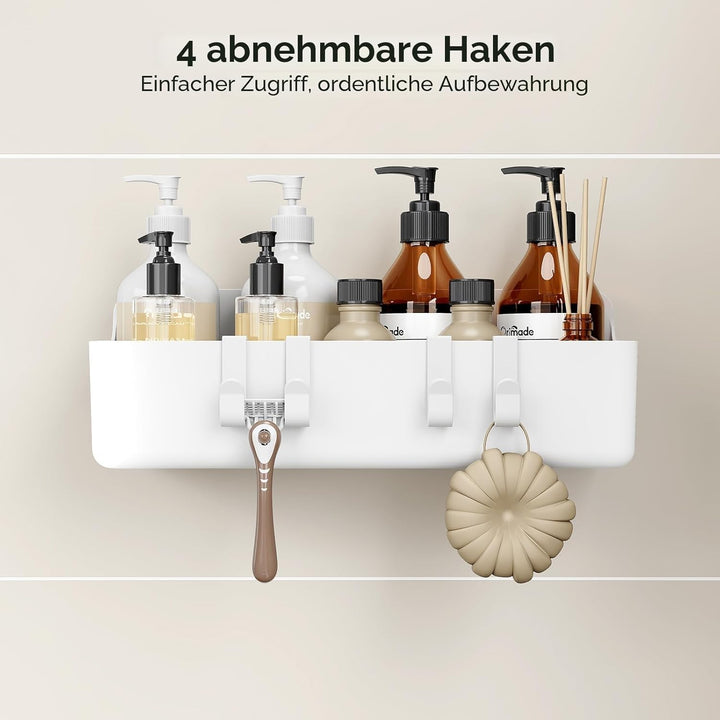 Orimade Duschablage ohne Bohren-Duschregal 5 Stück,Shampoo Halterung für Dusche Grosse Kapazität,Bad