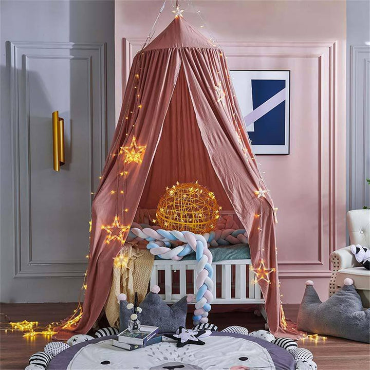 RAILONCH Betthimmel Babybett, Kinder Moskitonetz Spitze Baldachin, Mädchen Prinzessin Himmelbett Bet