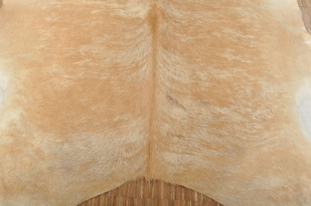 generisch Kuhfell Beige Natur Fell Teppich ca. 190 x 170 cm echtes Stierfell