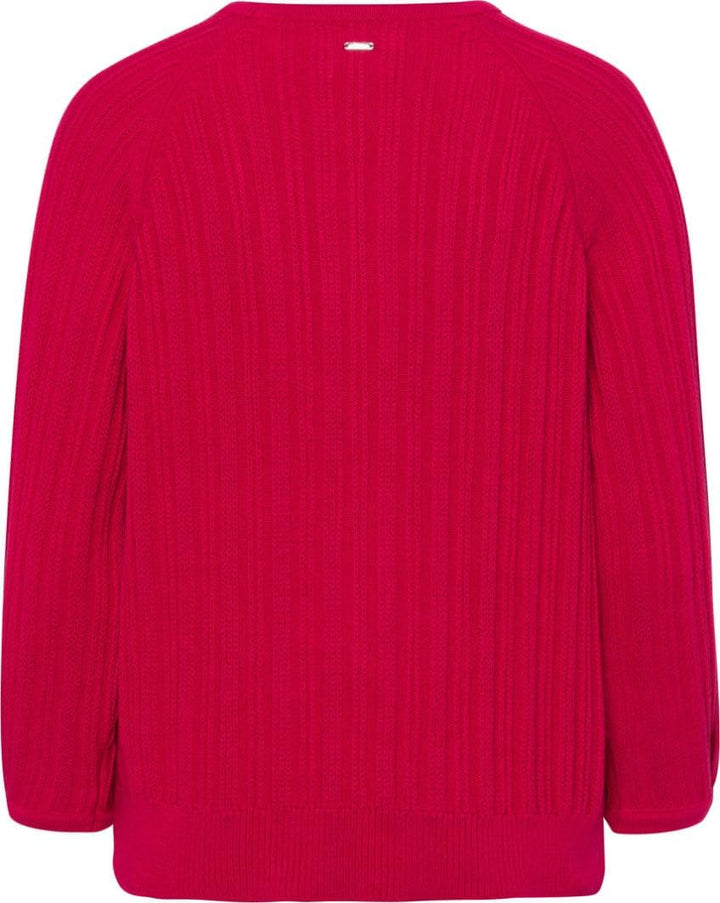 BRAX Damen Style Lesley Organic Cotton Solid Pullover 40 Lipstick Pink, 40 Lipstick Pink