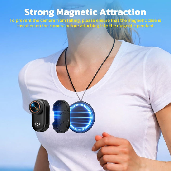 4K POV Kamera im Daumen Format – Mini Action Kamera mit WLAN, 64GB Speicherkarte, 1,47 Zoll Display