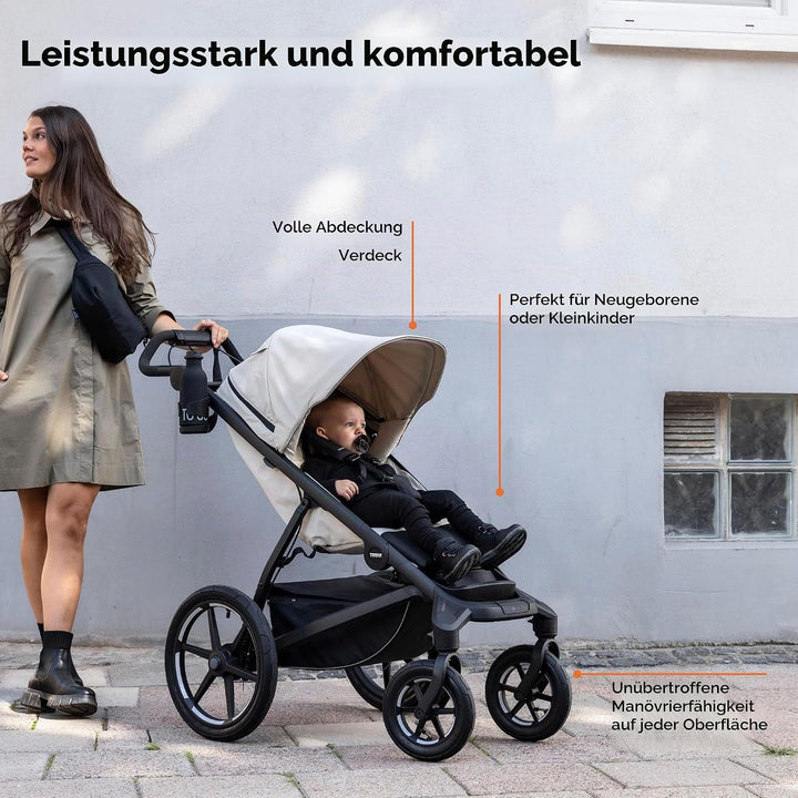 Thule Urban Glide 4-wheel Buggy Für Jedes Terrain Soft Beige on Black One-Size Soft Beige on Black E