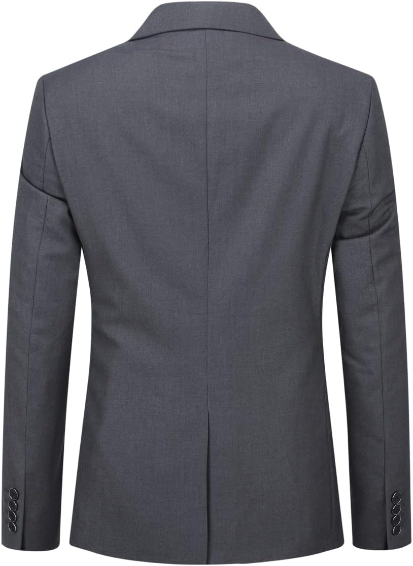 YOUTHUP Anzug Herren 2 Teilig Slim Fit Peak Lapel Anzüge 1 Knopf Hochzeit Herrenazug Hochzeit Sakko