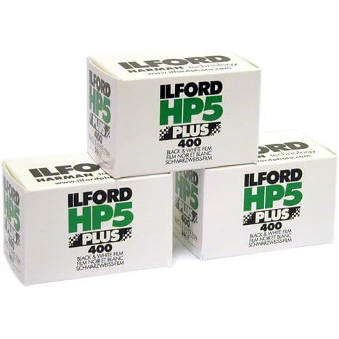 Ilford HP-5 Plus 400 35 mm Schwarz-Weiss-Profi-Folie, ISO 400, 24 Aufnahmen, 3er-Pack