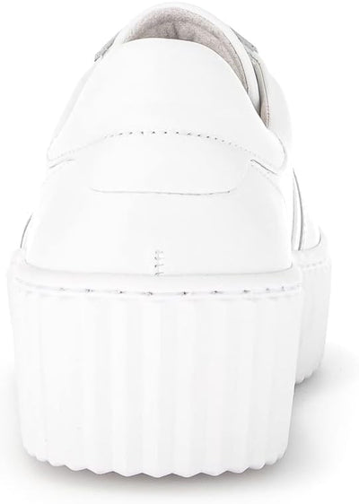 Gabor Damen Low-Top Sneaker, Frauen Halbschuhe,Wechselfussbett 39 EU Weiss, 39 EU Weiss