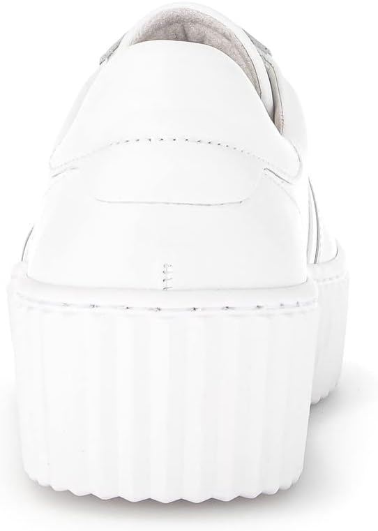 Gabor Damen Low-Top Sneaker, Frauen Halbschuhe,Wechselfussbett 39 EU Weiss, 39 EU Weiss