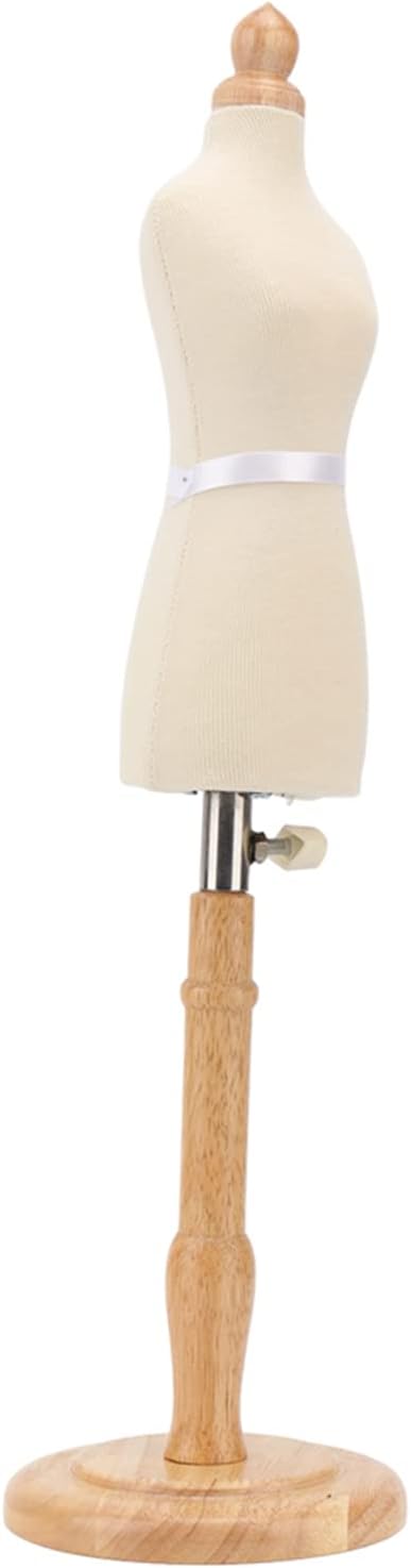 Weibliche Mannequin Torso Kleiderform Buchenholz mit Holzsockel Langlebige Professionelle NäH-Kleide
