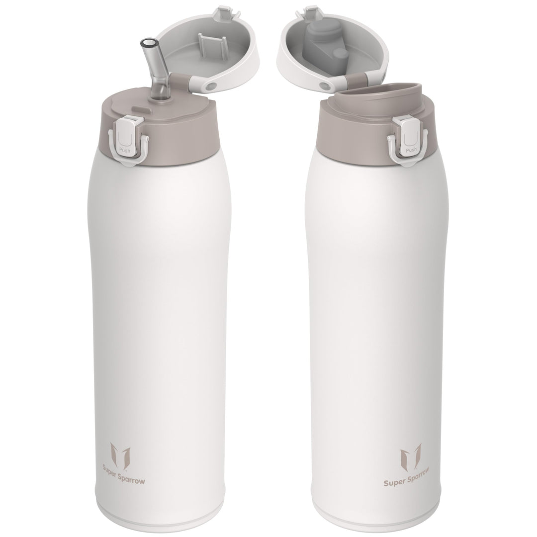 Super Sparrow Trinkflasche Edelstahl - Thermobecher - 500ml, 750ml, 950ml - BPA-Frei Thermosflasche,