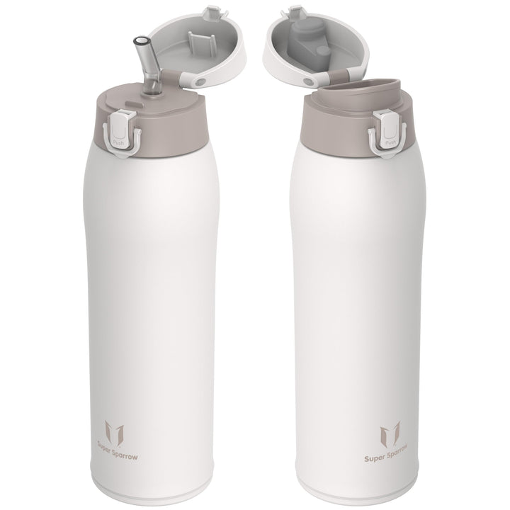 Super Sparrow Trinkflasche Edelstahl - Thermobecher - 500ml, 750ml, 950ml - BPA-Frei Thermosflasche,