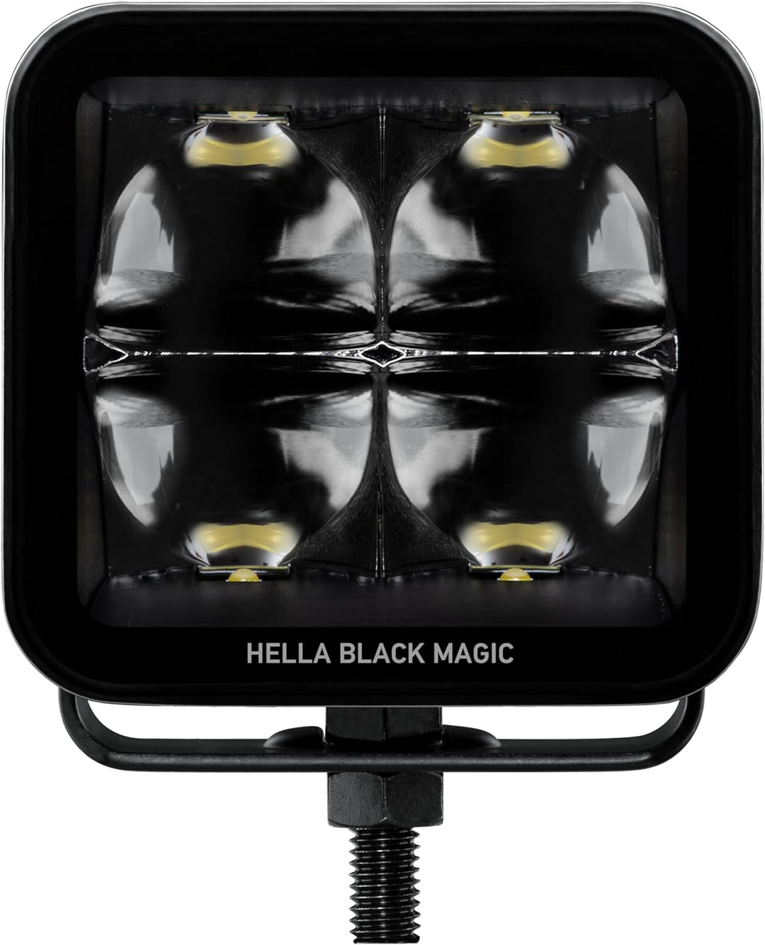HELLA LED Scheinwerfer Black Magic Cube Kit 3.2" - 12/24V - 3000lm - 2 Stk Set quadratisch LED Zusat