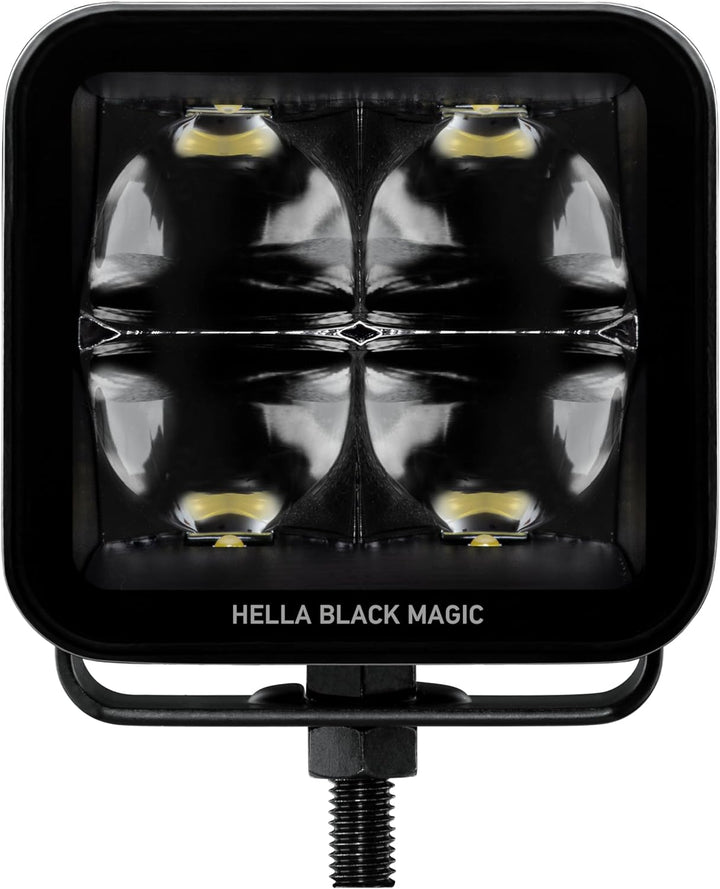 HELLA LED Scheinwerfer Black Magic Cube Kit 3.2" - 12/24V - 3000lm - 2 Stk Set quadratisch LED Zusat