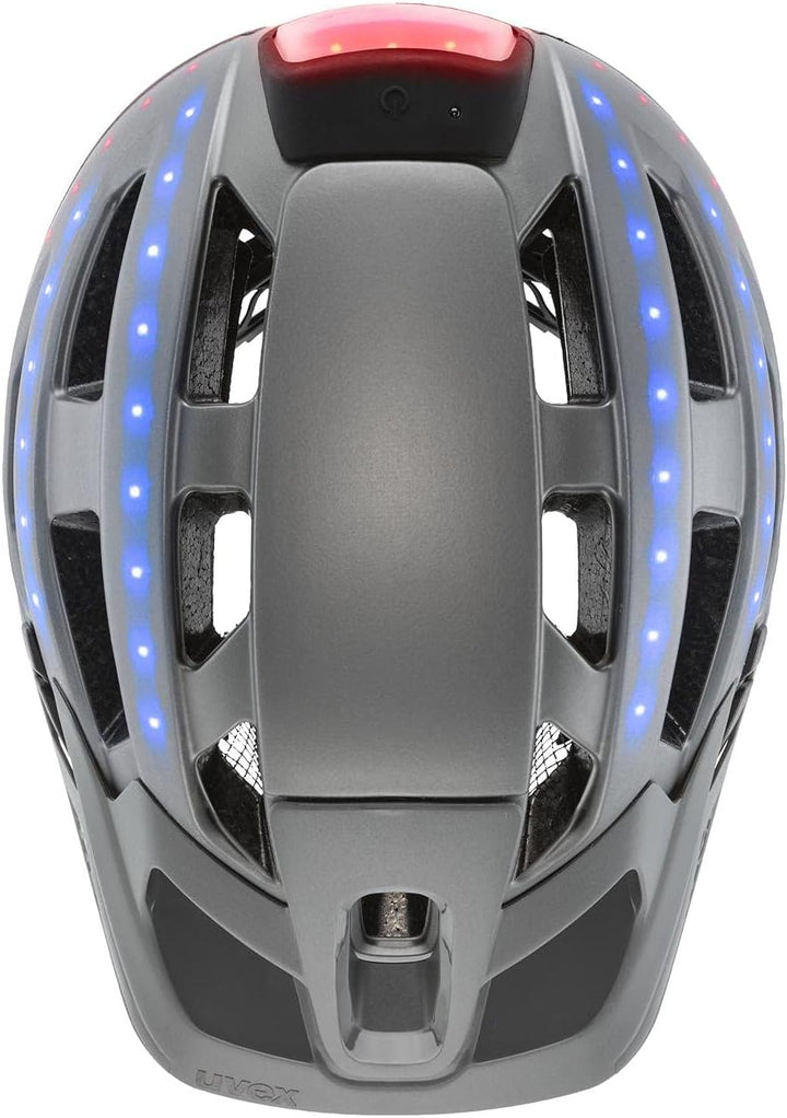Uvex Finale Light 2.0 MTB Fahrrad Helm matt grau/rot 2022 52-57 cm, 52-57 cm