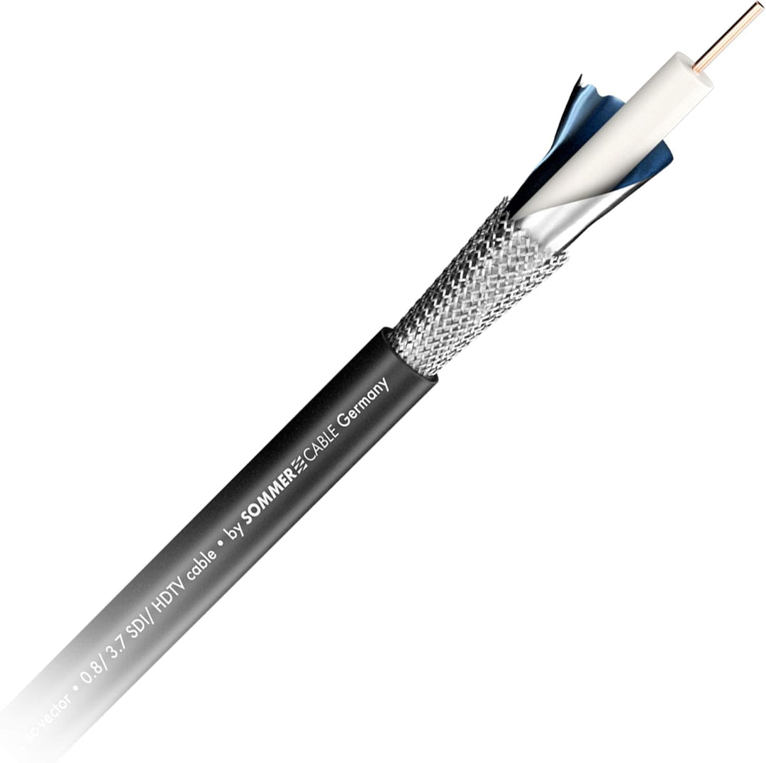 Sommer Cable Video-Patchkabel 3G-SDI/HD-SDI (HDTV) SC-Vector 0.8/3.7, BNC/BNC NBNC75BLP9 NEUTRIK sch