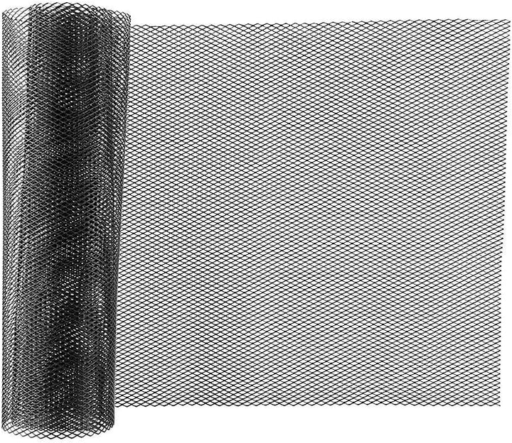 3x6mm Kühlergrill Gitter Alu Renngitter, 100x33cm Auto Kühlergrill Mesh Blatt Gitter Körper Stosssta
