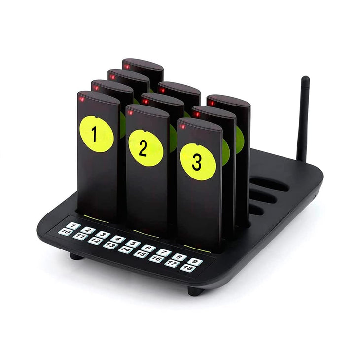 WNKRUN Drahtloses Pager Rufsystem,2000M Signalentfernung Unterstützt Viele-zu-Eins-Anrufe,Tragbare W