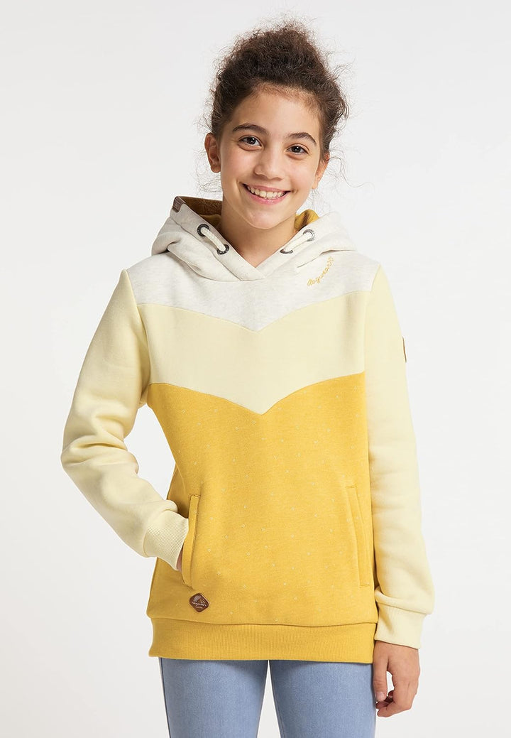 Ragwear Dyska Mädchen Sweatshirt Hoodie Sweater mit Kapuze mit Blockstreifen Pullover in sommerliche