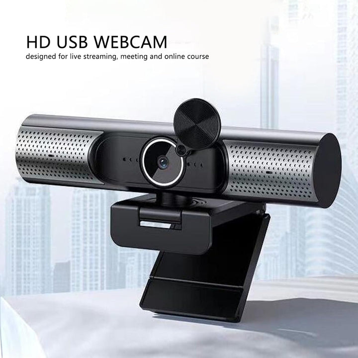 Yctze 2K-USB-Webcam mit Automatischem HiFi-Lautsprecher, Mikrofon ohne Reduzierung, Plug-and-Play-PC