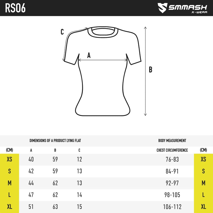 SMMASH Kompressionsshirt für Damen Kurzarm, Funktionsshirt für Sport Outdoor OCR Cross-Training Fitn
