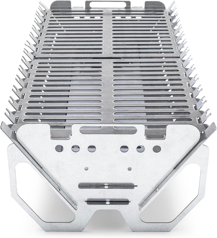 Vedem Zerlegbarer Tragbarer Grill – Mobiler Campinggrill aus verzinktem Stahl – Outdoor-Grill mit Sp