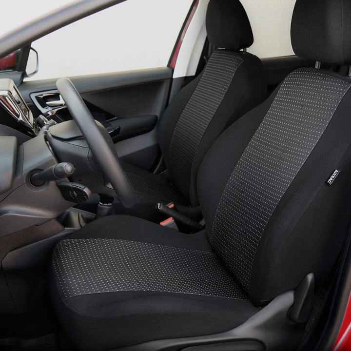 Mossa - Massgeschneiderte Sitzbezüge Auto kompatibel mit Volkswagen Caddy III Cargo (2004-2015) für