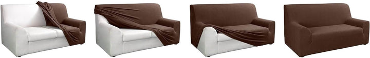 Tural Elastischer Sofabezug Valeta. Sofaüberwurf, Braun, 3 Sitzer (180-230cm) 3 Sitzer (180-230cm) B