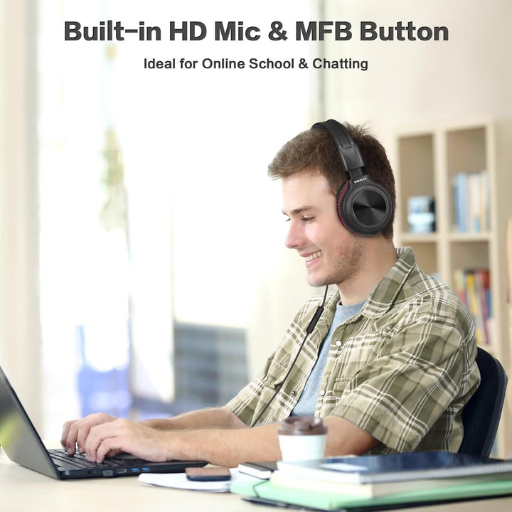 SIMOLIO 2 Pack of Kopfhörer mit Kabel, Over Ear Kopfhörer mit MIC für Kinder, Jungen, Mädchen, Jugen