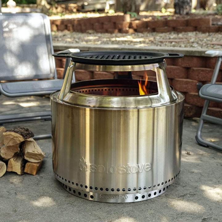 Solo Stove Aufsatz für Yukon Feuerschale | Edelstahl-Aufsatz zur Nutzung mit Solo Stove Gusseisenpla