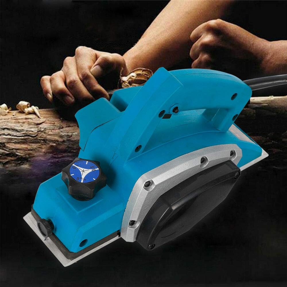 800W Elektrische Leistung Holzhobel Handheld, Tragbares Holzpolieren Parallele Falzführungen Holzbea