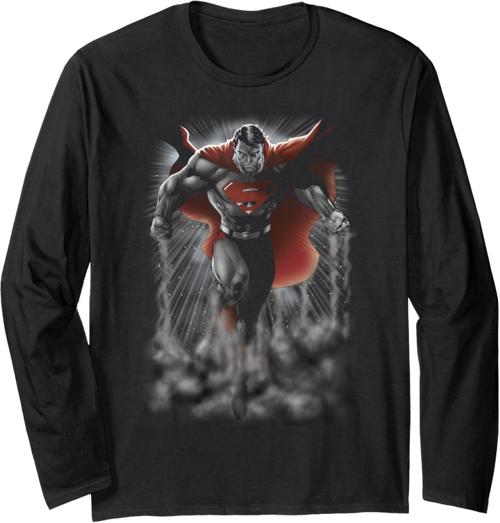 Superman Above the Clouds Langarmshirt