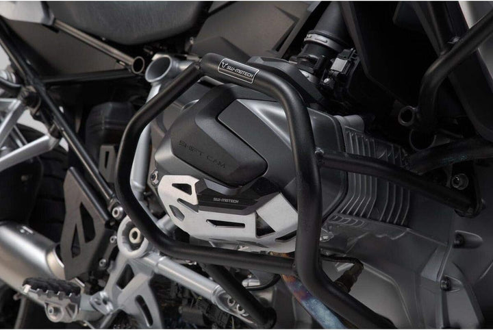 SW-Motech Zylinderschutz - Schwarz/Silbern. BMW R 1250 GS/Adv, R 1250 RS/RT.