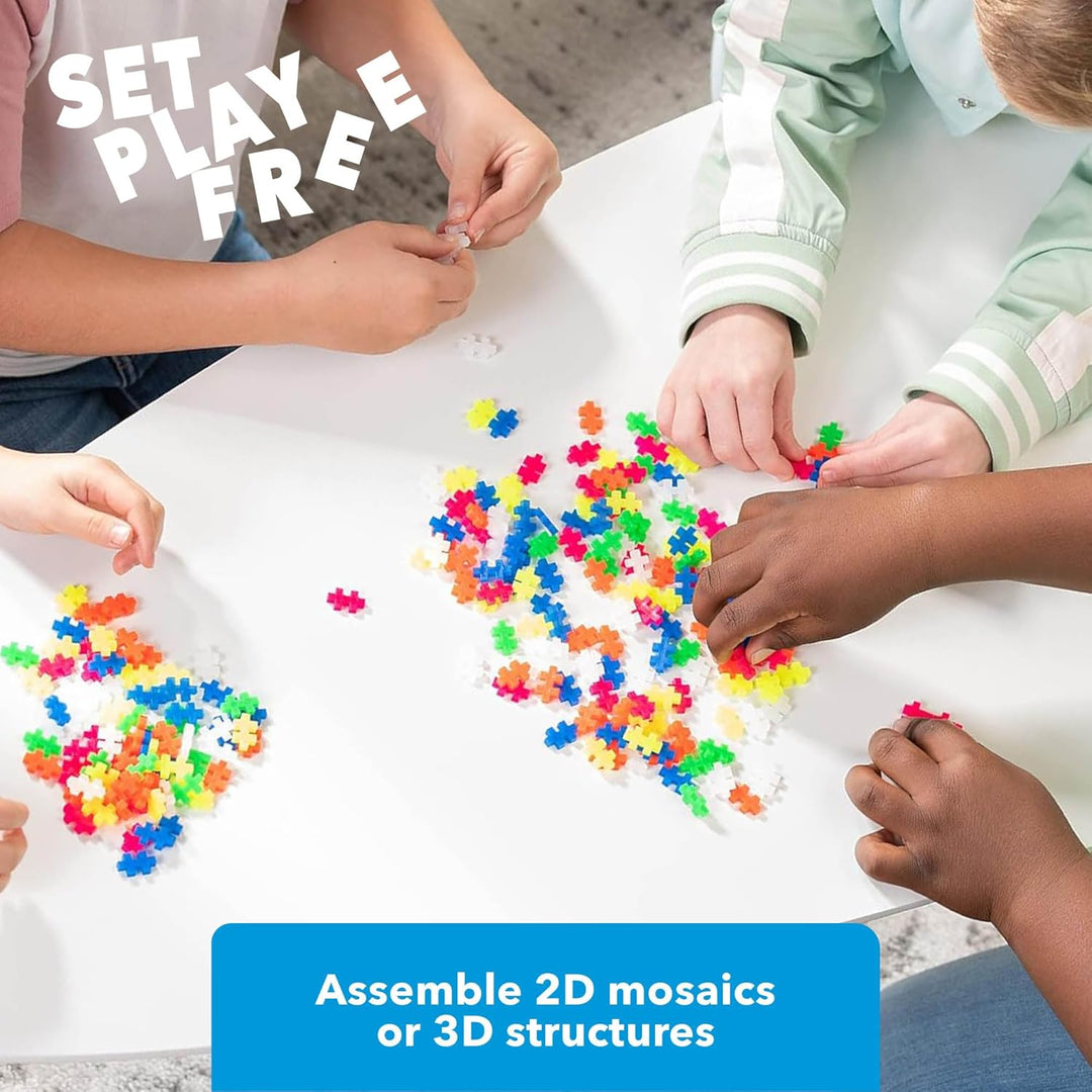 Geniales Konstruktionsspielzeug, Open Play Neon, Bausteine-Set, 600 Teile 600 Pieces Neon, 600 Piece