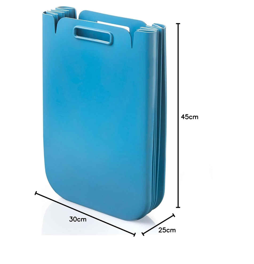 Guzzini - Home, ECO PACKLY Abfallsammler - Bright powder blue, 30x25xh45 cm (open)|30x5xh45 cm (clos