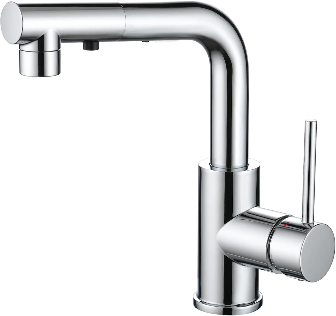 CREA Wasserhahn Küche mit 3 Funktionen Brause, Küchenarmatur mit Ausziehbarem Brause, Mischbatterie