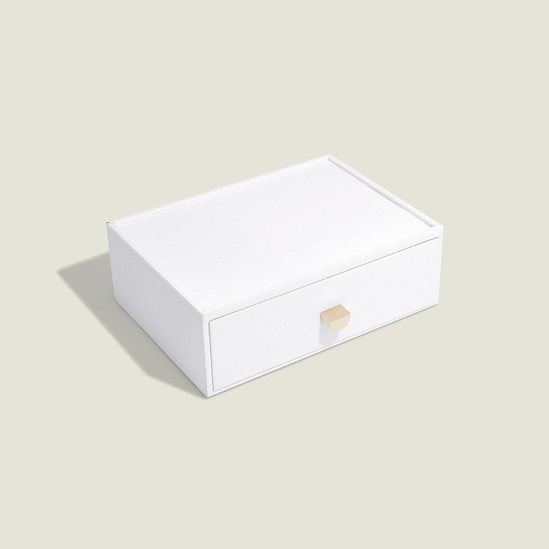 Stackers Pebble White Classic Accessory Drawer Layer, White