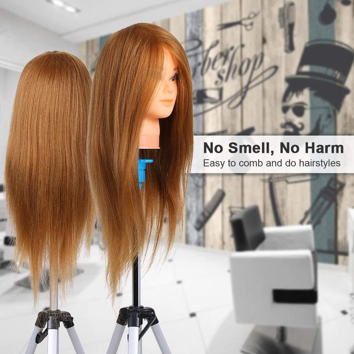Trainingsköpfe 100% Echthaar Trainingsköpfe für Friseure Professioneller Übungskopf Frisurenkopf DIY