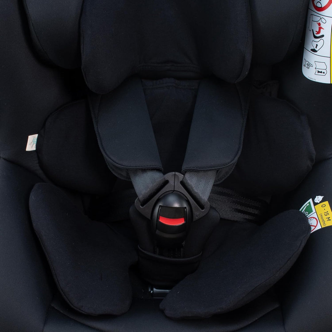 JYOKO Kids Bezug aus Baumwolle für Autositzverkleinerer, kompatibel mit Joie I-Spin 360 (Black Serie