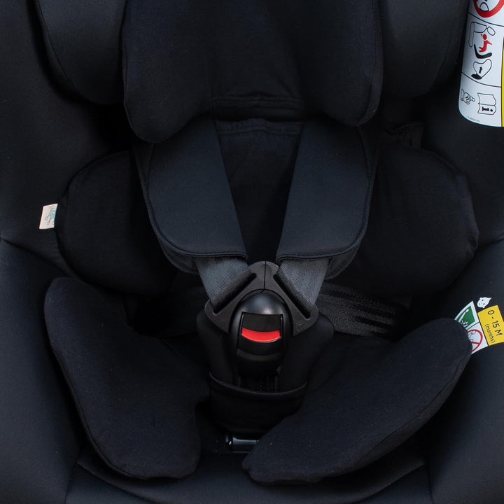 JYOKO Kids Bezug aus Baumwolle für Autositzverkleinerer, kompatibel mit Joie I-Spin 360 (Black Serie
