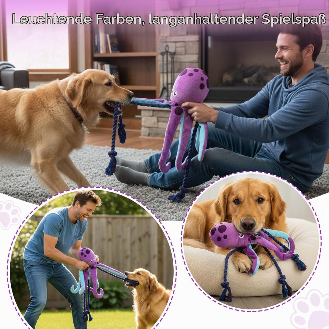 Baumwollseil interaktives Spielzeug kein stopfendes Crinkle-Plüsch-Hundespielzeug Hunde-Quietschspie