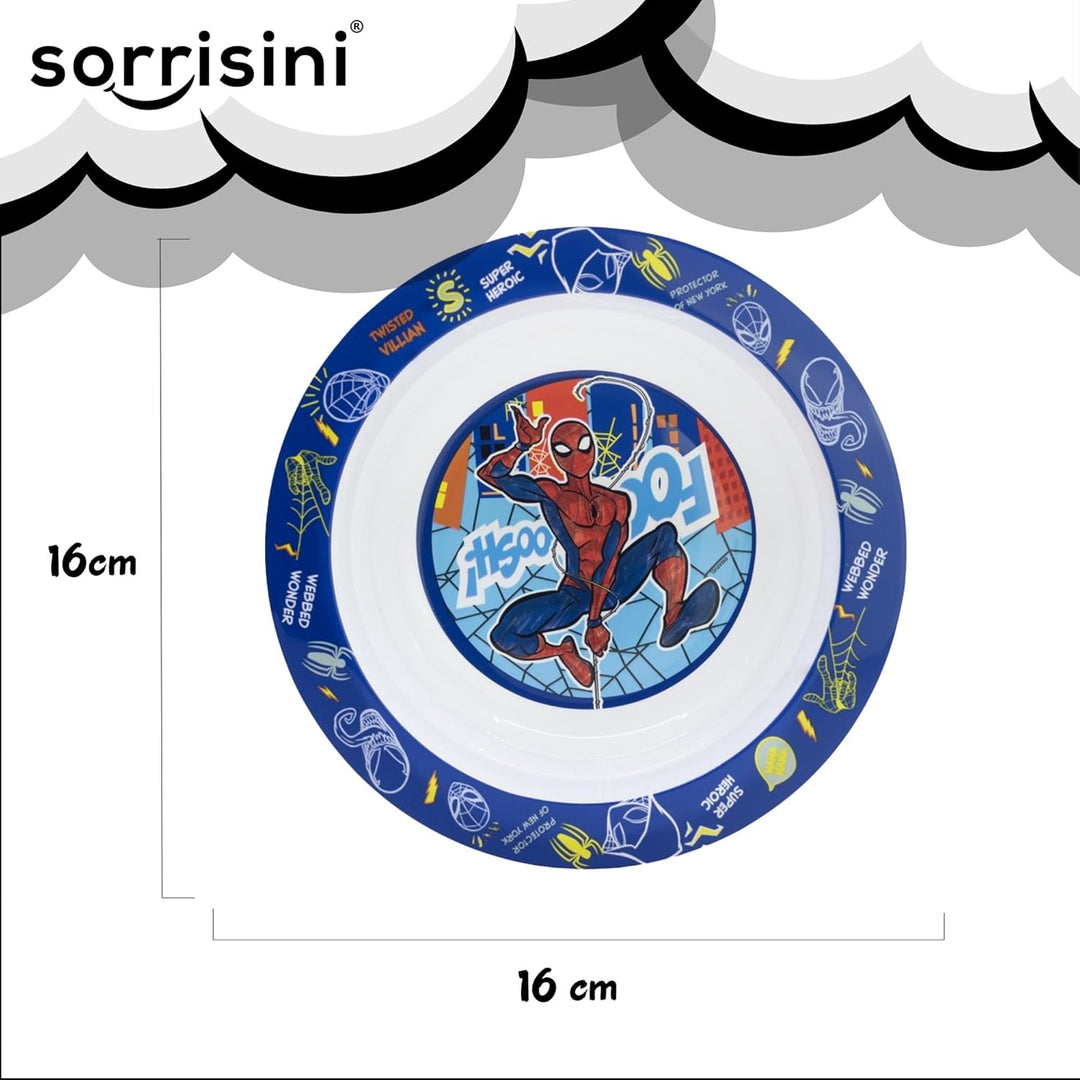 Kindergeschirr set Spiderman, Wiederverwendbares geschirr Set, Kinder Essgeschirr, Microwaveable pla