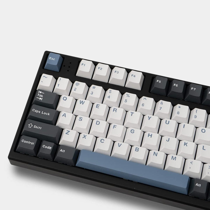 Arctic Blue White Tastenkappen Komplettset 173 Tasten Cherry Profile Doubleshot Custom Keycaps für C