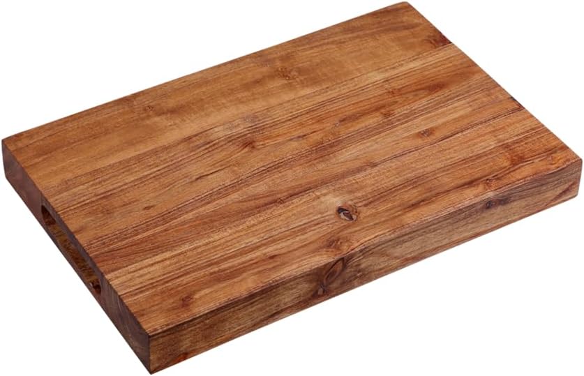 KESPER | Schneide- und Tranchierbrett, Material: Akazienholz, Masse: 38,5 x 25 x 4 cm, Farbe: Braun,